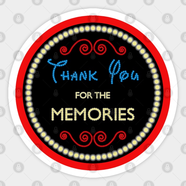 Electric Thank You Parade Sticker by old_school_designs